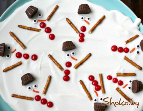 Chocolate snowman
