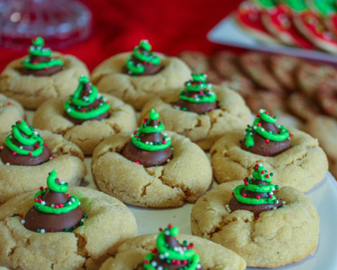 печенье с елочками