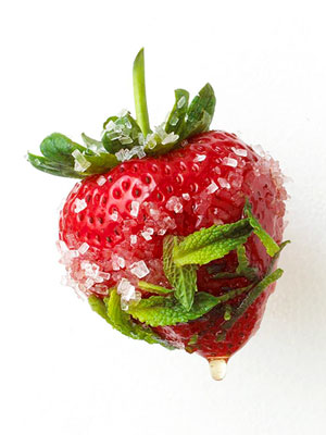Клубника с мятой