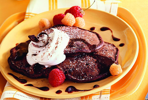 Шоколадные оладьи